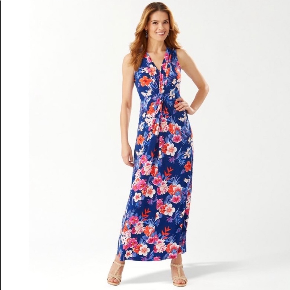 Tommy Bahama Mira Dora Floral Sleeveless Maxi Dress